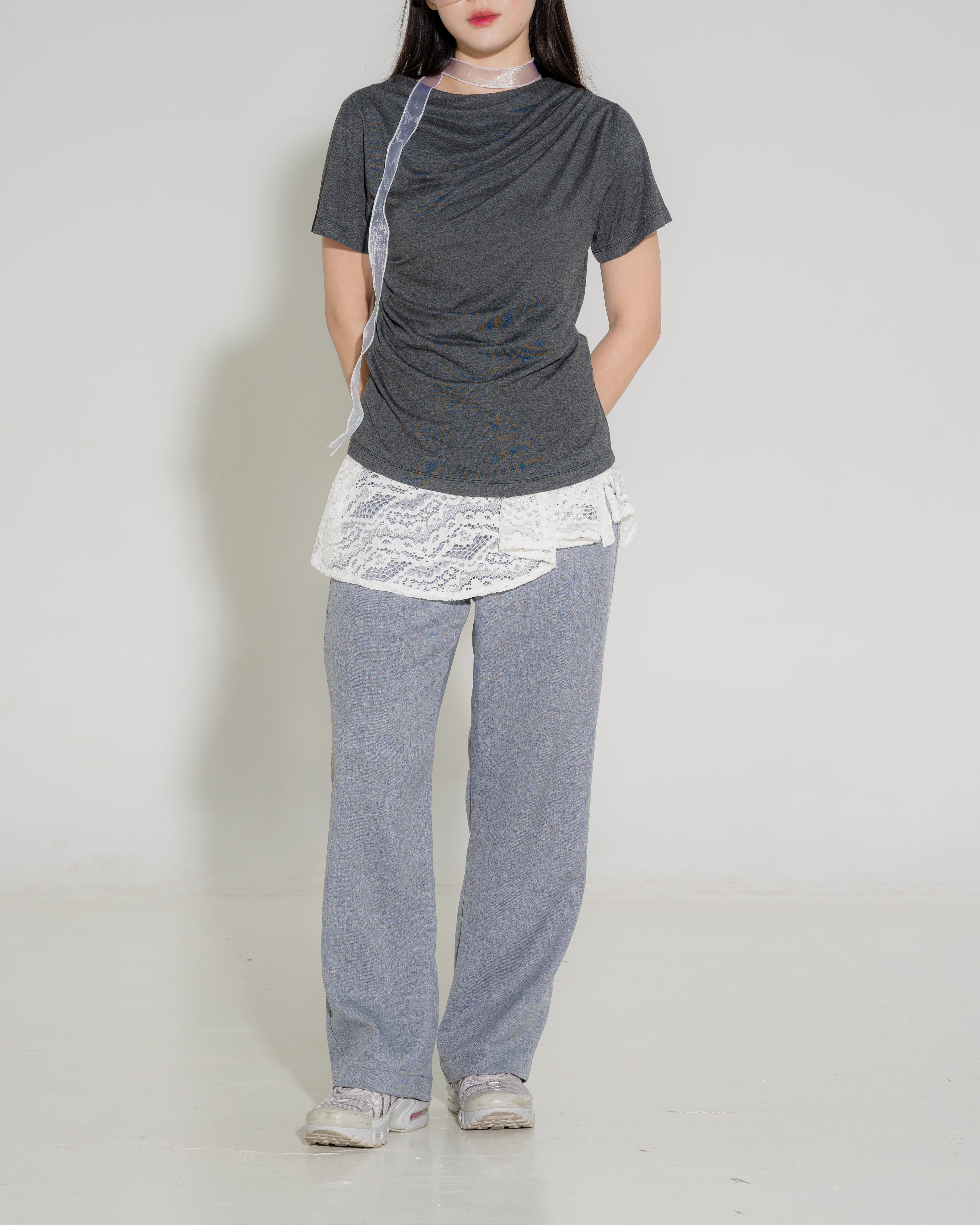 Jiwon Pants with lace
